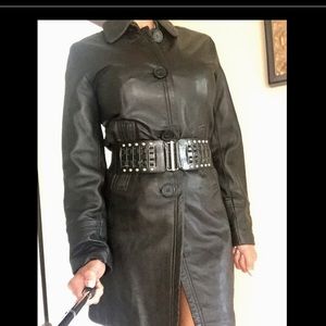 100% LEATHER Jacket Coat-XS. Soft!